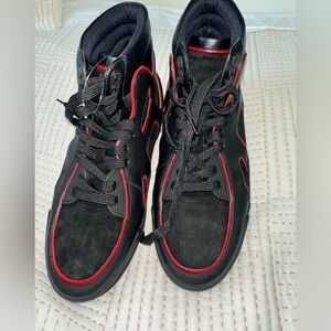 Christian Louboutin Black and Red Men's Sneakers
